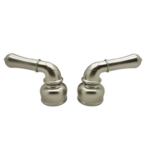Dura Faucet DF-RKC-SN - Dura Classical Lever Handles - Plated Plastic - Brushed Satin Nickel - Young Farts RV Parts