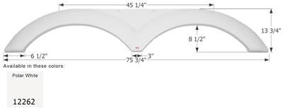 Fender Skirt Icon 12262 - Young Farts RV Parts