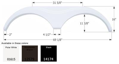 Fender Skirt Icon 14174 - Young Farts RV Parts
