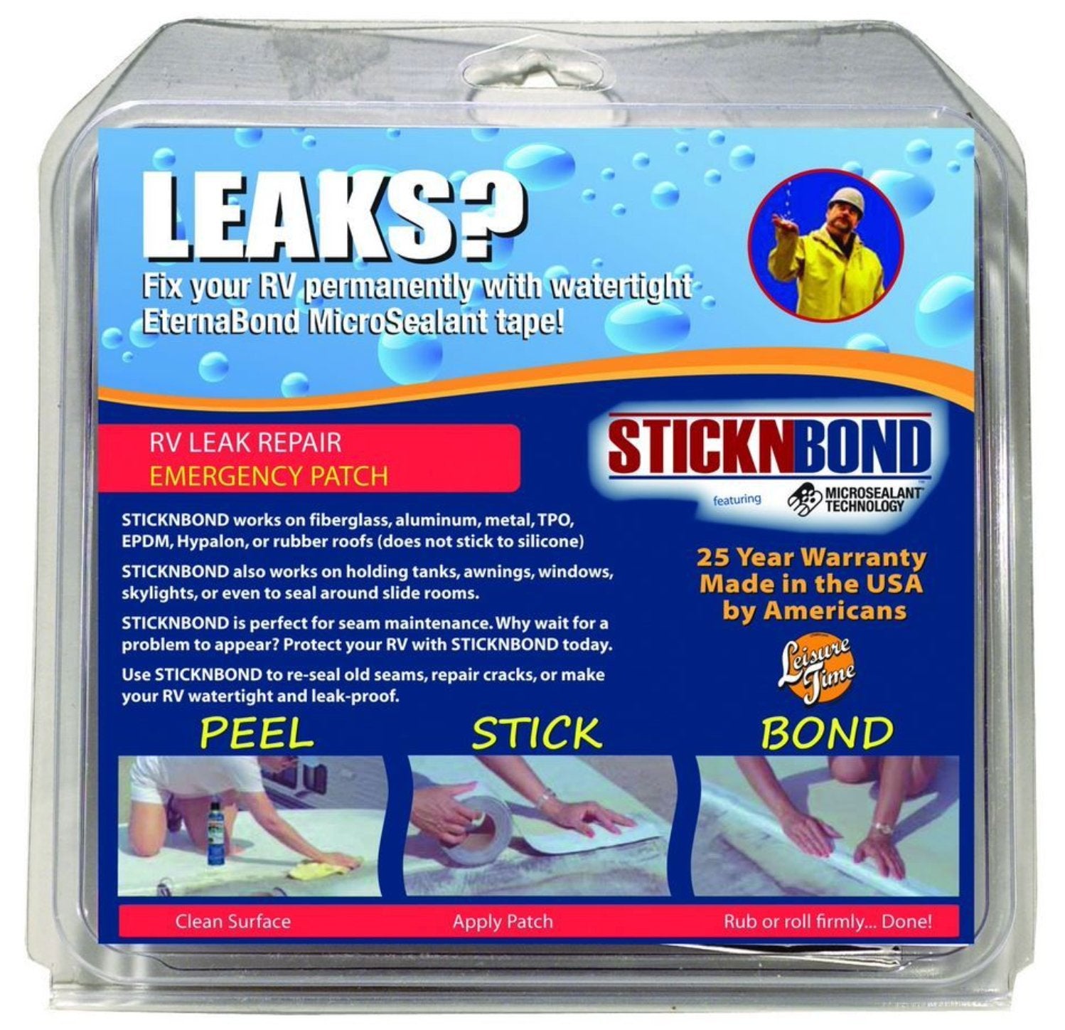 Heng's Industries 60009 STICKNBOND ™ Roof Repair Tape; 6