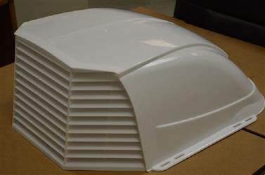 Heng's Industries Roof High Flow Vent Cover White - HG-VC111 - Young Farts RV Parts