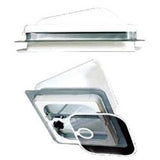 Heng's Industries RV Roof Vent Manual Opening Without Fan White Metal Base/ Smoke Lid V774401-C1G1