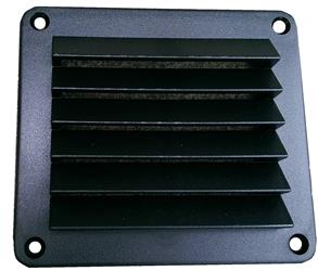 Heng's Industries Wall Vent Square 5 Inch x 5 Inch Black ABS - DV55B - Young Farts RV Parts