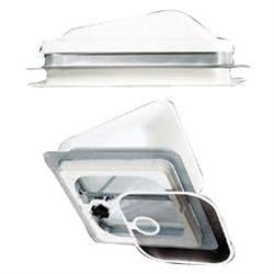 Heng's Roof Vent Trim Ring 3" for 14" x 14" Openings 3" Vertical Leg with Radius Corners - White 90092B - Young Farts RV Parts