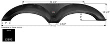 Load image into Gallery viewer, Icon 12693 Fender Skirt Various Evergreen RV Brands Including Ascend 70-1/2 Inch 12-1/4 Inch, Black - Young Farts RV Parts