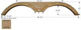 Icon 12779 Fender Skirt Various Forest River Brands 64-1/2 Inch ¯\_(ツ)_/¯  Inch, Dark Khaki