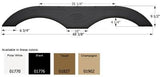 Icon Fender Skirt Various Brands Including Crossroads/ Dutchmen/ Forest River/ Keystone/ Palomino 69-3/8 Inch 9-1/2 Inch Champagne 01902