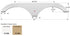 Icon Fender Skirt Various Dutchmen Brands Including Classic/ Sport/ Denali/ Four Winds 66 Inch 9-1/4 Inch Polar White 01788 - Young Farts RV Parts