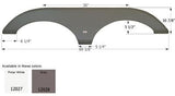 Icon Fender Skirt Various Forest River Brands Including Sierra 69-3/8 Inch 10-7/8 Inch Gray 12028