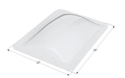 Icon Rectangular Skylight 18 Inch x 26 Inch - White - Set Of 6 - 14268 - Young Farts RV Parts