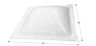 Icon Rectangular Skylight 28 Inch x 28 Inch - White - 12604 - Young Farts RV Parts