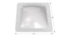 Load image into Gallery viewer, Icon Square Skylight 4 Inch High Bubble Type Dome 18&quot; x 18&quot; White - 01817 - Young Farts RV Parts