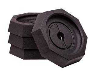 Jack Pad SnapPad EQ8SP4 EQ Octagon, Rubber, Fits 10" Octagon Jack Foot, Black, 13-1/4" Diameter - Young Farts RV Parts