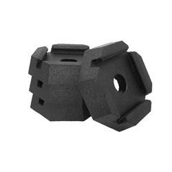 Jack Pad SnapPad XTRS5SP4 Xtra Square, Rubber, Fits 5" Square Jack Foot, Black - Young Farts RV Parts
