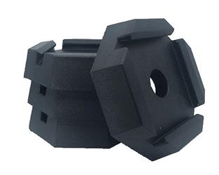 Jack Pad SnapPad XTRSQSP4 Xtra Square, Rubber, Fits 6