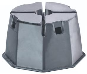 Jack Pad Stromberg Carlson JBP-712.1 Polycarbonate, 10" Across Top x 12" Across Bottom x 7" Height, 6000 Pounds Capacity, Slate Gray - Young Farts RV Parts