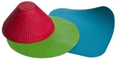 Jar Opener Progressive International GT - 3236 Prepworks ®, Use To Open The Lid On A Jar/ Container, Grip Pad, Red/ Green/ Blue, Rubber, Not - Dishwasher Safe - Young Farts RV Parts