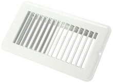 Load image into Gallery viewer, JR PRODUCTS 02-28945 - 4&quot; X 8&quot; FLOOR REGISTER - UNDAMPERED - METAL - WHITE - Young Farts RV Parts