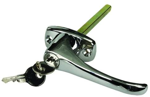 JR Products 10895 Chrome Locking L-Handle - Young Farts RV Parts