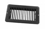 JR Products Heating/ Cooling Register - Rectangular Black - 02-29165