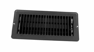 JR Products Heating/ Cooling Register - Rectangular Black - 02-29175 - Young Farts RV Parts