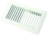 JR Products Heating/ Cooling Register - Rectangular White - 02-28945