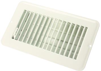 JR Products Heating/ Cooling Register - Rectangular White - 02-28965 - Young Farts RV Parts