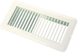 JR Products Heating/ Cooling Register - Rectangular White - 02-28985
