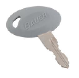 Key AP Products 013-689726 Bauer; Replacement Key For Bauer RV 700 Series Door Lock - Young Farts RV Parts