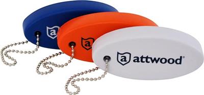 Key Chain Attwood Marine 11889D1 Key Float; Orange/ White/ Blue; Plastic - Young Farts RV Parts