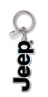 Key Chain Plasticolor 004266R01 Die-Cut Key Chains With Clip; Jeep Logo; Black/Silver - Young Farts RV Parts