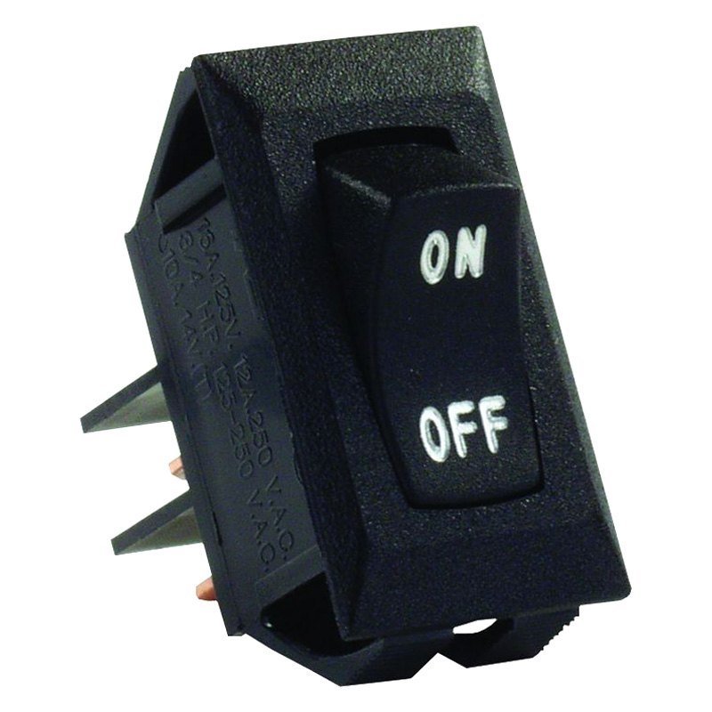 Lebeled Switch 12V Black - Young Farts RV Parts