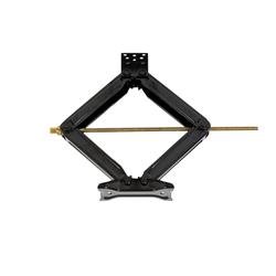 Leveling Jack Husky Towing 88121 Use To Stabilize RV Frame, Manual, Square Support Brackets, 5000 Pound Weight Capacity, Scissor Type, Black Powder Coated, Set Of 2 - Young Farts RV Parts