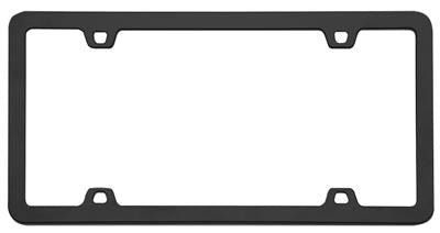 License Plate Frame Cruiser 15050 Neo, Without Design, Powder Coated, Black - Young Farts RV Parts