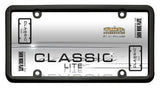 License Plate Frame Cruiser 20050 Classic Lite, Without Design, Powder Coated, Black