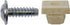 License Plate Mounting Hardware Dorman 45950 AutoGrade ™, Universal, Screw/ Push Nut, Silver - Young Farts RV Parts