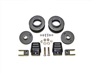 Lift Kit Suspension TrailFX D30SL1 TFX Mild Lift Kits, 3" Front Lift, 1" Rear Lift, Without Shock Absorbers In Kit - Shock Change Not Necessary, Black Components, With Front And Rear Coil Spring Spacers/ Front Shock Extensions/ Bump Stops/ Hardware And In - Young Farts RV Parts