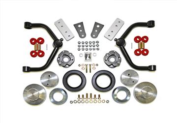 Lift Kit Suspension TrailFX D40SL1 TFX Mild Lift Kits, 4" Front Lift, 2" Rear Lift, Without Shock Absorbers In Kit - Shock Change Not Necessary, Black Components, With Strut Assembly Extensions/ Tubular Upper Control Arms/ Front Bump Stop Extensions/ Rear - Young Farts RV Parts