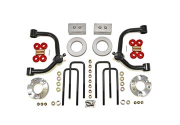 Lift Kit Suspension TrailFX F35SL1 TFX Mild Lift Kits, 3-1/2" Front Lift, 2-1/2" Rear Lift, Without Shock Absorbers In Kit - Shock Change Not Necessary, Black Components - Young Farts RV Parts