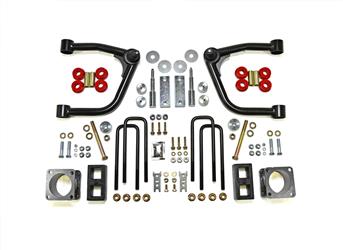 Lift Kit Suspension TrailFX T40SL1 TFX Mild Lift Kits, 4" Front Lift, 2" Rear Lift, Without Shock Absorbers In Kit - Shock Change Not Necessary, Black Components, Includes Front Upper Control Arms/ Heavy Duty Ball Joints/ Greaseable Urethane Bushings/ Fro - Young Farts RV Parts