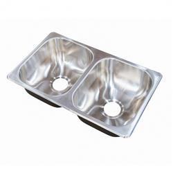 Lippert Comp 388412 27 X 16 X 7 Dbl Bowl Sink - Young Farts RV Parts