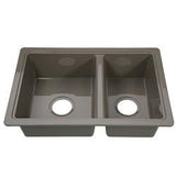 Lippert Comp 808488 25' X 17' Double Bowl Sink - Gray/Stainless Colour