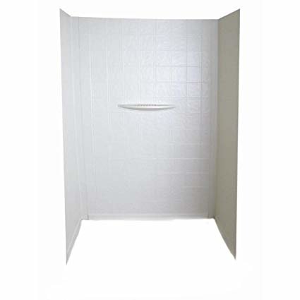 Lippert Components 210307 - Bathtub Wall Surround - 24" x 36" x 62" - White - Young Farts RV Parts