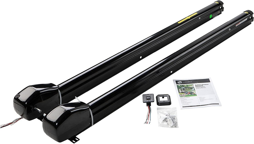 Lippert Components 759517 - Solera Smart Arm™ 12V RV Awning Arms & Hardware Kit - 69" Short Black - Young Farts RV Parts