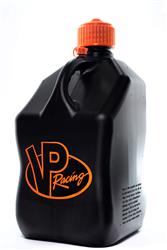 Liquid Storage Container VP Racing Fuels 3852-CA Motorsport ®; Black With Orange VP Racing Logo; 5 Gallon; Free Standing; Polyethylene; Square Shape; Polyethylene; With Cap; Designed To Hold Water/ Automotive And Industrial Fluid/ Deer Corn/ Milo And Oats - Young Farts RV Parts