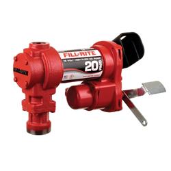 Liquid Transfer Tank Pump Fill Rite by Tuthill FR4204H H Series, Diesel/ Gasoline/ Kerosene/ E15/ Biodiesel Up To B20, Electric, 12 Volt DC, 20 Gallons Per Minute, 1" NPT Inlet x 1" NPT Outlet, Cast Iron Construction, 16 PSI Maximum Operating Pressure, -1 - Young Farts RV Parts