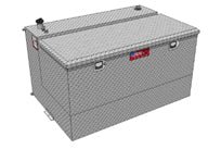 Load image into Gallery viewer, Liquid Transfer Tank RDS Tanks 72367 DOT Approved, Gasoline or Diesel, Combo, 21&quot; Length x 48&quot; Width x 17&quot; Height Tool Box, 32&quot; Length x 48&quot; Width x 26&quot; Height Transfer Tank, 95 Gallon Capacity, Diamond Tread, Aluminum - Young Farts RV Parts