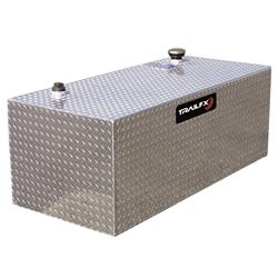 Liquid Transfer Tank TrailFX 210201 TFX Liquid Transfer, Non-Potable Water Or Diesel Fuel, 100 Gallon Capacity, Rectangle, 24" Length x 47" Width x 23" Height, Aluminum Alloy, With Lockable Cap (Cap Locks With Padlock - Not Included), Recommend Using GPI - Young Farts RV Parts