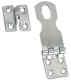 Lock Hasp WhiteCap Industries S-0578C Marine Series; Fixed Safety; Chrome Plated; Silver; Brass