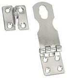 Lock Hasp WhiteCap Industries S-4052C Marine Series; Fixed Safety; Chrome Plated; Silver; Stainless Steel